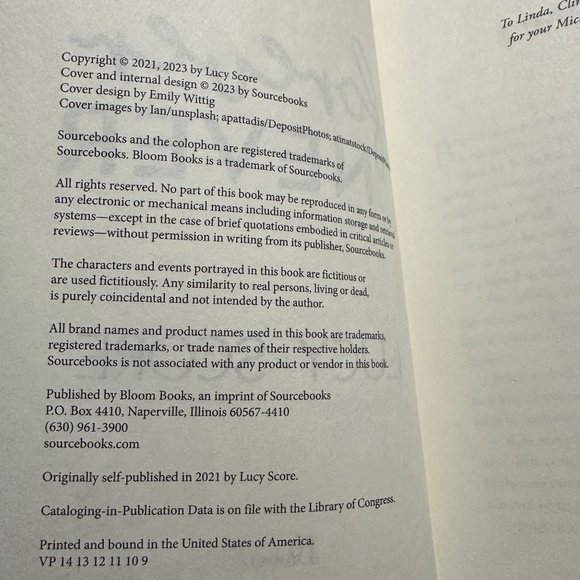 Forever Never by Lucy Score NEW 2023 paperback Bloom Books - Picture 5 of 5